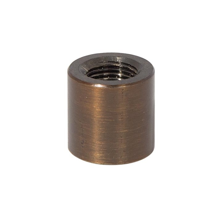 5/8 Inches Tall Brass Coupling, 1/8F, Antique Bronze Finish 