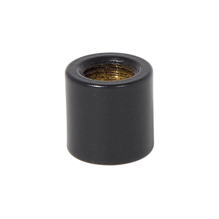 5/8 Inches Tall Brass Coupling, 1/8F, Satin Black Finish 