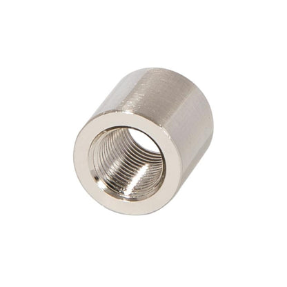 5/8 Inches Tall Brass Coupling, 1/8F, Satin Nickel Finish 