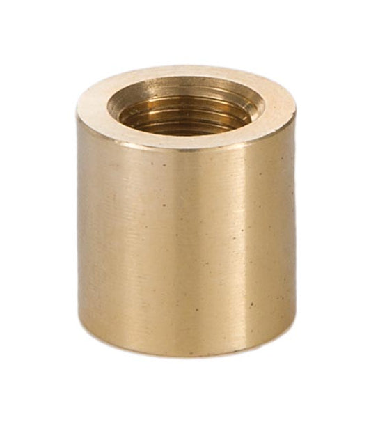 Brass Lamp Coupling, 5/8" Ht., 1/8F x 1/8F