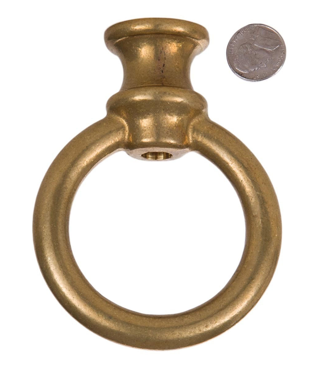 Large Brass Lamp Loops, 3-1/2" dia., 4-1/2" ht., CHOICE of 3/8F or 1/2F