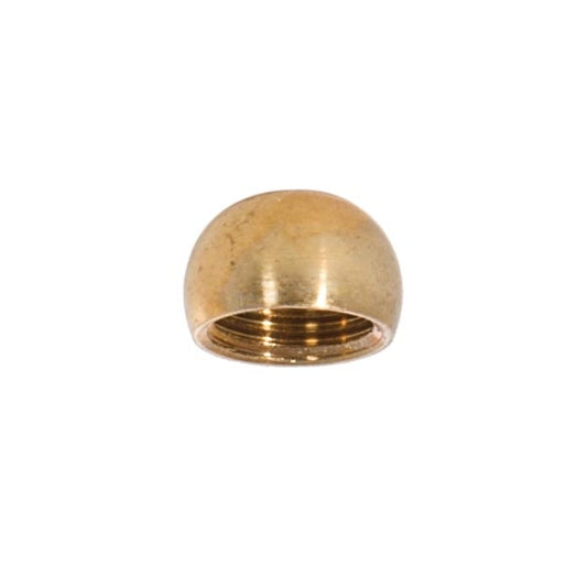 1/2 Inch Dia. Unfinished Brass Ball, 1/8F