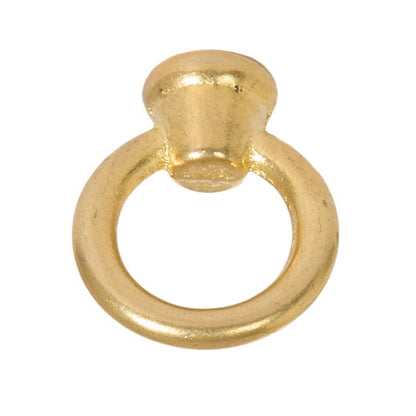 1-5/8" Tall Unfinished Cast Brass Loop, No Wire Way, 1/8F Tap 