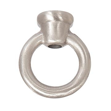 1-1/2 Inch Tall Satin Nickel Finish Cast Brass Loop with Wire Way, 1/8F