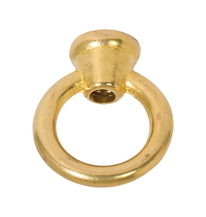 1-1/2" Tall Unfinished Cast Brass Loop with Wire Way, 1/8F Tap