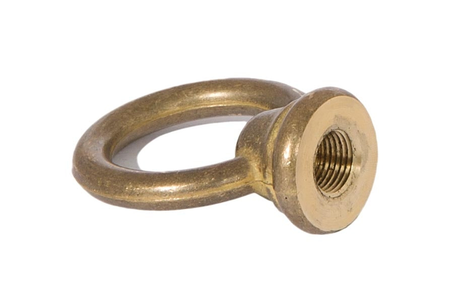 1-3/4" Tall Unfinished Die Cast Brass Loop, No Wire Way, 1/8F Tap