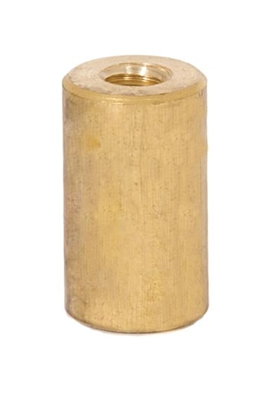 7/8 Inch Tall Unfinished Brass Reducing Coupling, 1/8F x 1/4-20F