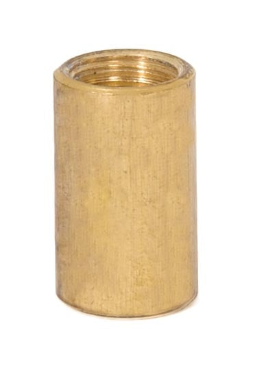 7/8 Inch Tall Unfinished Brass Reducing Coupling, 1/8F x 1/4-20F