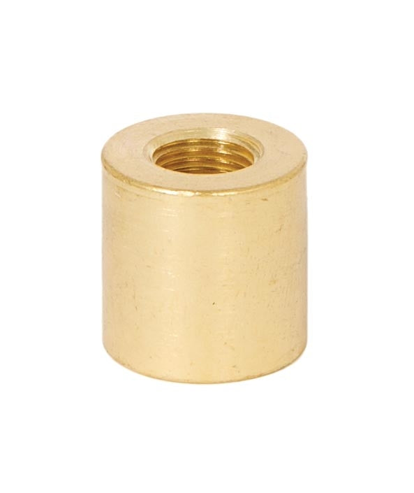 1/4 Inch Tall Unfinished Brass Lamp Coupling,1/8F x 1/4F Taps