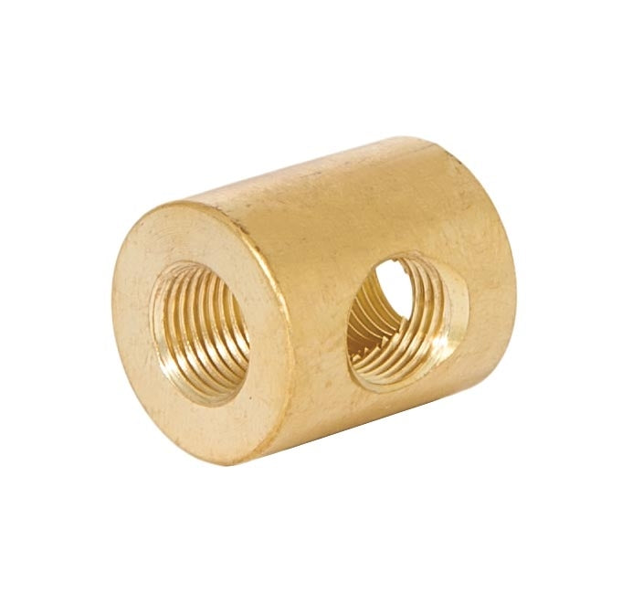 7/8 Inch Tall Unfinished Brass 3-Way Brass Arm Back, 1/8F Tap 