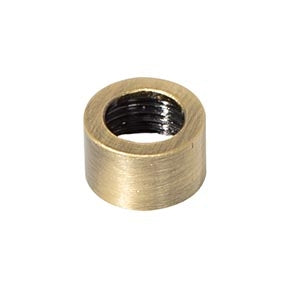 1/4 Inch Height Antique Brass Finish Brass Open Top End Cap, Tap 1/8F