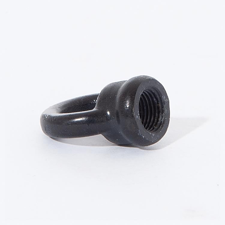 1.062" Tall Cast Brass Loop With Wire Way, 1/8F Tap, Satin Black