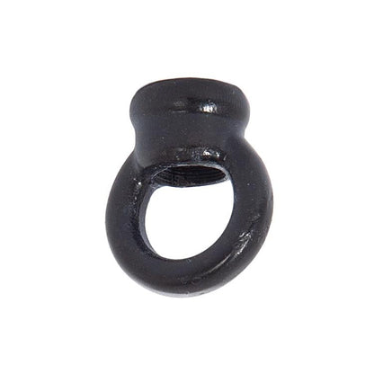 1.062" Tall Cast Brass Loop With Wire Way, 1/8F Tap, Satin Black