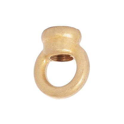 1.062" Tall Cast Brass Loop With Wire Way, 1/8F, Unfinished 