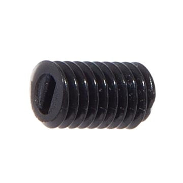 Black Hard Polycarbonite Set Screw, 25/64 Inch Long