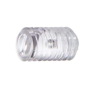 Clear Hard Polycarbonite Set Screw, 25/64 Inch Long 