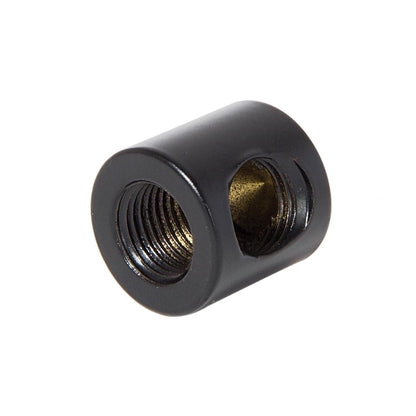 7/8 Inch Tall Satin Black Finish Brass 2-Way Arm Back, 1/4F