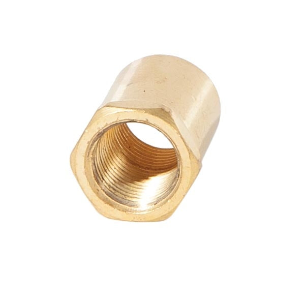 3/4 Inch Tall Unfinished Brass Hex Coupling,1/8F