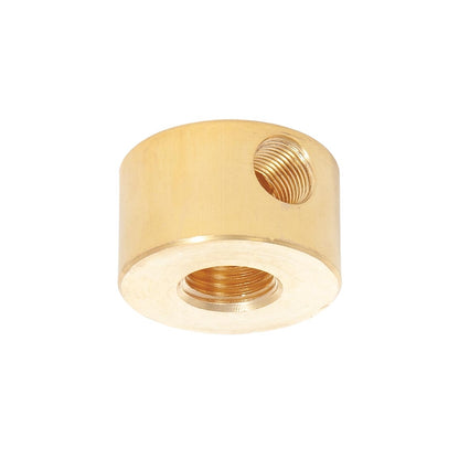 3/4 Inch Height Unfinished Brass Straight Disc 2-Way Arm Back, 1/4F x 1/8F 