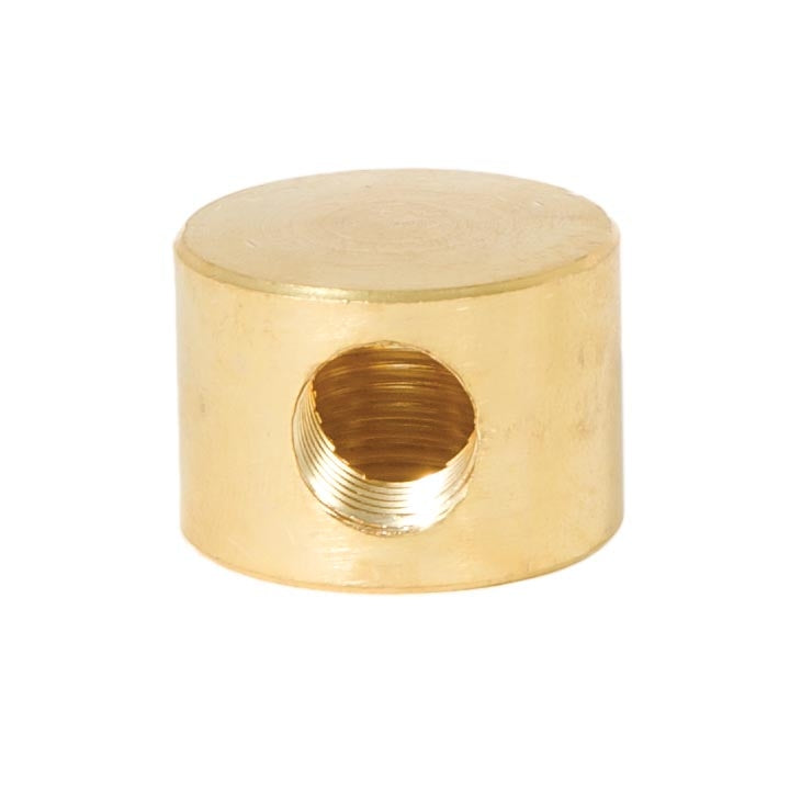 7/8 Inch Unfinished Brass Straight Disc Arm Back, 1/4F