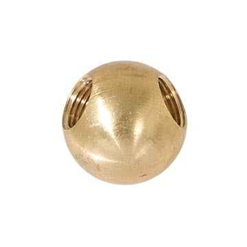 7/8 Inch Diameter Unfinished Brass 3-Way Ball Arm Back, 1/8F