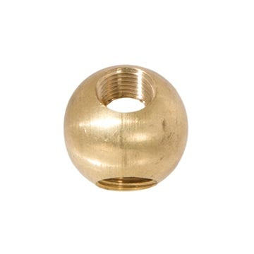 7/8 Inch Diameter Unfinished Brass 3-Way Ball Arm Back, 1/8F