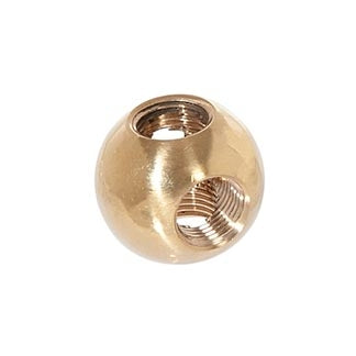 7/8 Inch Diameter 4-Way Unfinished Ball Arm Back, 1/8F