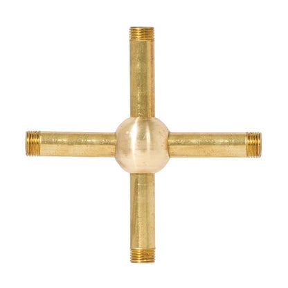 7/8 Inch Diameter 4-Way Unfinished Ball Arm Back, 1/8F