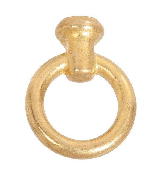 3-1/2 Inch Tall Unfinished Heavy Duty Brass Loop, No Wire Way, 1/2F