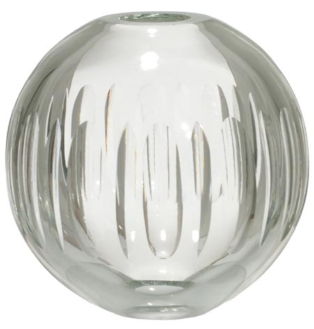 4" Olive Design Clear Crystal Ball