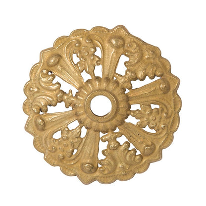 3-3/4 Inch Diameter Unfinished Die Cast Brass Bobeche, 1/8IP Slip