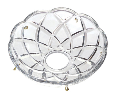 Pressed Glass Bobeche, Your Choice of Size, Number of Pins, and Center Hole Diameter
