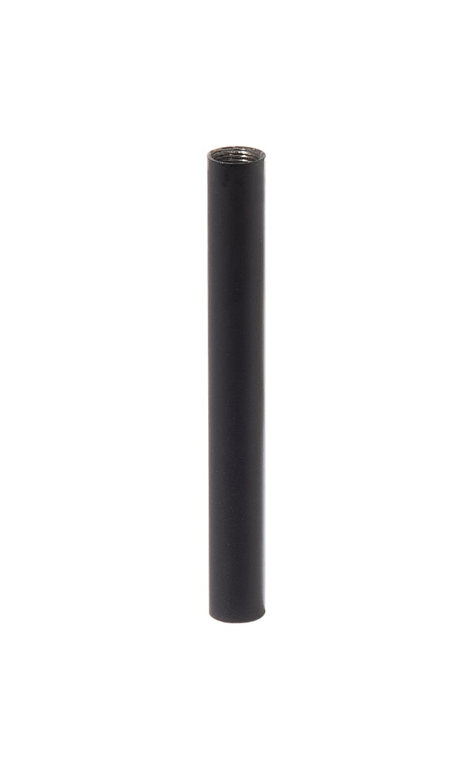 Satin Black Finish Female Threaded Steel Pipe, 1/8F, Choice of Length