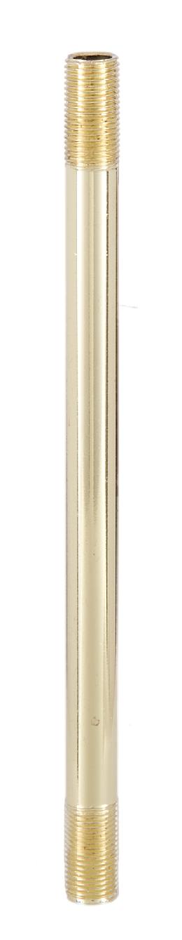 Brass Plated 1/8 IP Steel Threaded Pipe (1/8IP = 3/8" diameter)