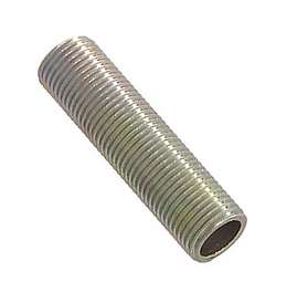1/8 IP Zinc Plated Steel All Thread Nipples (1/8IP = 3/8" diameter)