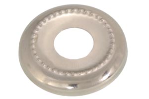 1-1/8" Stamped Nickel Plated Steel Seating or Check Ring, Slips 1/8IP (3/8" diameter)