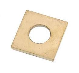 Square Brass Seating or Check Ring, available in 3/4" or 1" sizes, unfinished brass