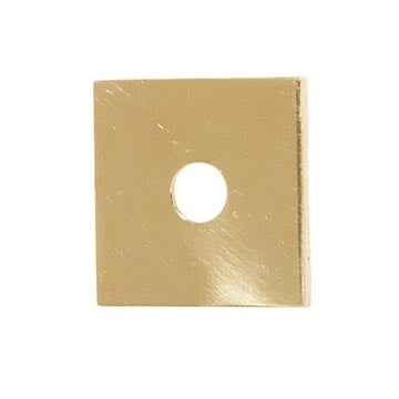 1-1/2 Inch Outside Diameter Polished Finish Cast Brass Square Check Ring, 1/8 IP