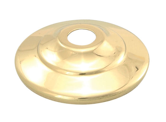 Polished & Lacquered Brass Vase Caps - Your CHOICE of Diameter, all slip 1/8IP (slips 3/8" diameter pipes)