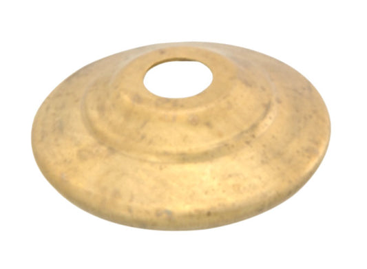 Unfinished Brass Vase Caps - Your CHOICE of Diameter, all slip 1/8IP (slips 3/8" diameter pipes)