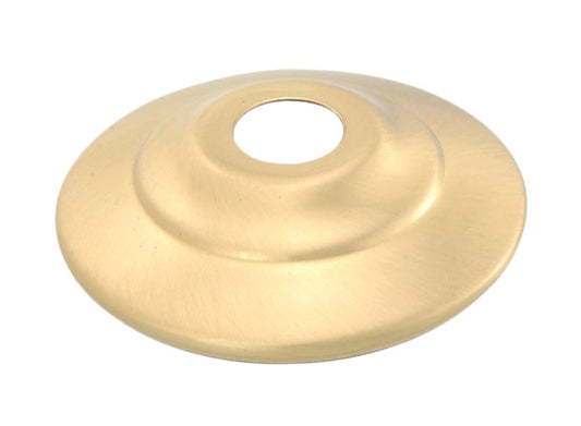 Satin Brass & Lacquered Vase Caps - Your CHOICE of Diameter, all slip 1/8IP (slips 3/8" diameter pipes)