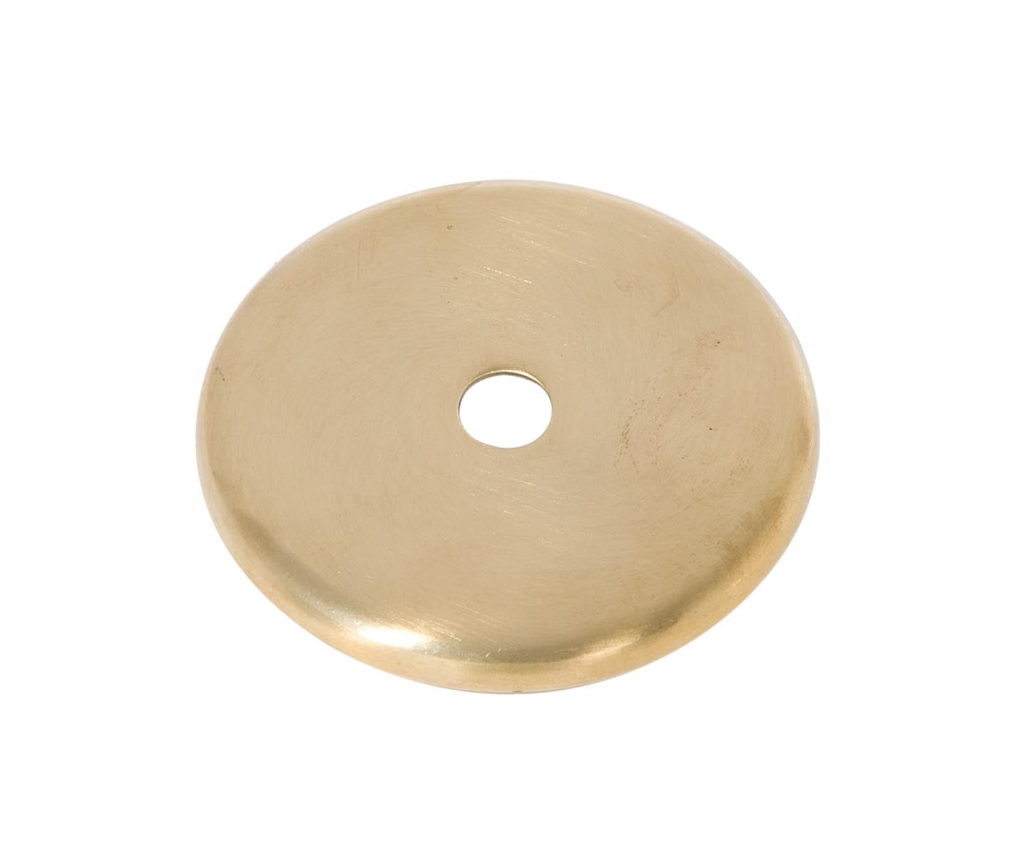 Satin Brass w/Lacquer Heavy Gauge Rolled Edge Check Plate, Slips 1/8 IP, Choice of Dia.