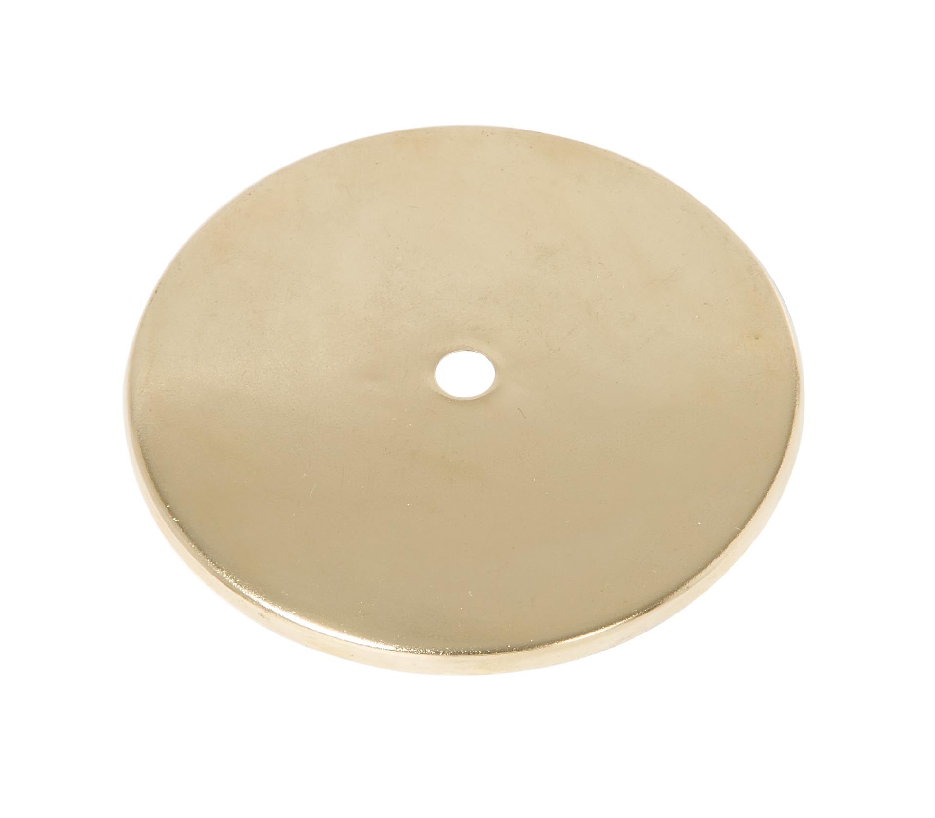 Unfinished Brass Rolled Edge Check Plate, 1/8 IP Slip, Choice of Dia. 
