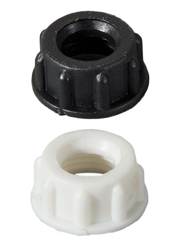 Bakelite (plastic) Cord Bushing, your choice of 1/8F or 1/4F, available in white and black