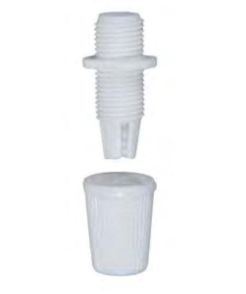 White Lamp Cord Grip Bushing, 1/8 IP