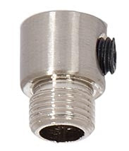 11/16 Inch Tall Satin Nickel Finish Brass Cord Grip Bushing, 1/8M