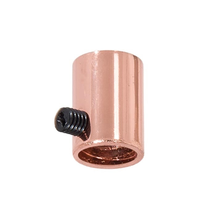Steel Polished Copper Strain Relief Bushing with Nylon Set Screw, 1/4F Tap