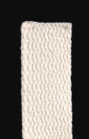 1" x 8" Long, #2 Size Cotton Flat Lamp Wick, USA-made