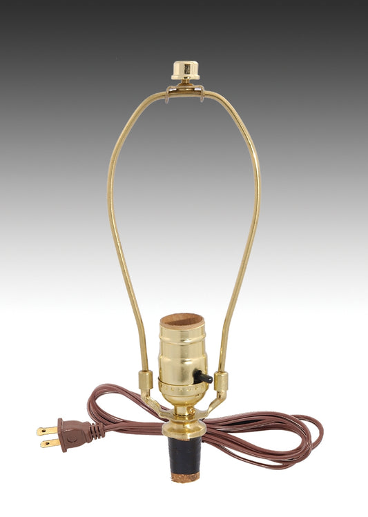 Make-A-Lamp Kit w/Harp & Finial, Choice of Cord Color