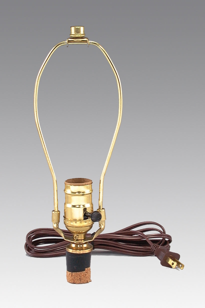 Make-A-Lamp Kit w/9" Harp For Bottles and Jugs (30380) - Antique Lamp ...